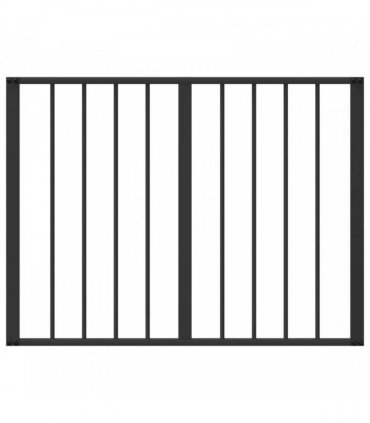 vidaXL Dog Gate 4 pcs Black 80 x 60 cm Galvanised Steel