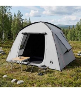 vidaXL Cabin Tent White Blackout 210 x 210 x 138 cm Polyester
