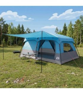 vidaXL Family Tent Blue 500 x 400 x 230 cm Polyester and Steel