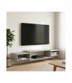 vidaXL Wall-mounted TV Cabinet Wall-Mounted Concrete Grey