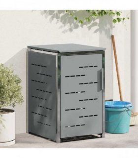 vidaXL Wheelie Bin Storage for 1 Bin 240L Grey