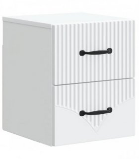 vidaXL Wall-Mounted Bedside Cabinet White 34.5 x 33 x 40 cm