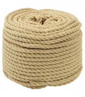 vidaXL Boat Rope 500 m 0.8 Natural PP