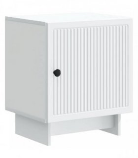vidaXL Bedside Cabinet White 43 x 34.5 x 50 cm Engineered Wood