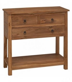 vidaXL Sideboard Natural 79 x 35 x 80 cm Solid Teak Wood