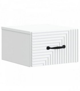 vidaXL Wall-Mounted Bedside Cabinet White 34.5 x 33 x 20 cm