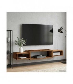 vidaXL Wall-mounted TV Cabinet Wall-Mounted Old Wood 140 x 28 x 21 cm