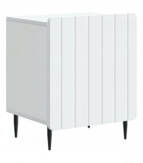 vidaXL Bedside Cabinet White 43 x 34.5 x 52 cm Engineered Wood