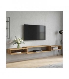 vidaXL Wall-mounted TV Cabinet Wall-Mounted Artisan Oak