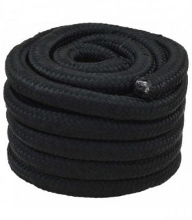 vidaXL Boat Rope 5 m 4 Black PP