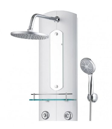 vidaXL Shower Panel Unit 25x43x120 cm Silver