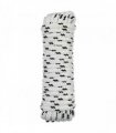 vidaXL Boat Rope 9 m 2 White and Black Polyester