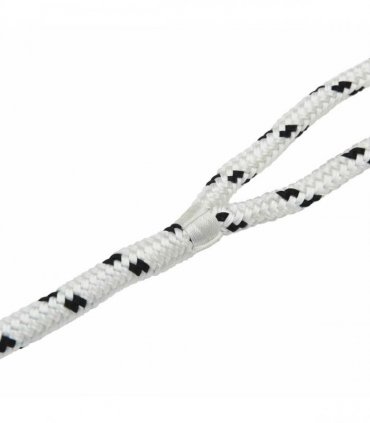 vidaXL Boat Rope 9 m 2 White and Black Polyester