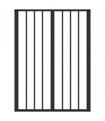 vidaXL Dog Gate 4 pcs Black 60 x 80 cm Galvanised Steel