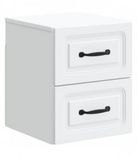 vidaXL Wall-Mounted Bedside Cabinet White 34.5 x 33 x 40 cm