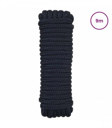vidaXL Boat Rope 9 m 1.6 Royal Blue Polyester