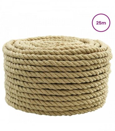 vidaXL Boat Rope 25 m 1 Natural PP