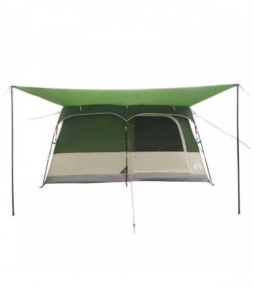 vidaXL Family Tent with Roof Green 320 x 210 x 180 cm Polyester
