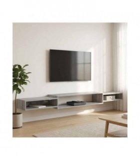 vidaXL Wall-mounted TV Cabinet Wall-Mounted Grey Sonoma