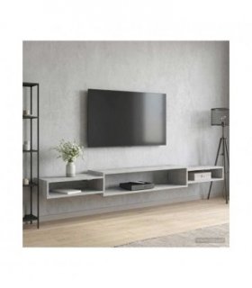 vidaXL Wall-mounted TV Cabinet Wall-Mounted Concrete Grey