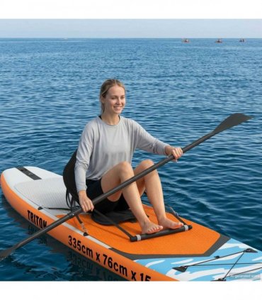 vidaXL Paddle Board Seat 52 x 31 x 45 cm Lyocell Black