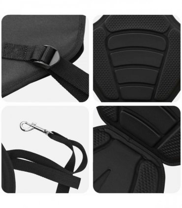 vidaXL Paddle Board Seat 52 x 31 x 45 cm Lyocell Black