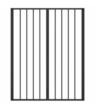 vidaXL Dog Gate 4 pcs Black 80 x 100 cm Galvanised Steel