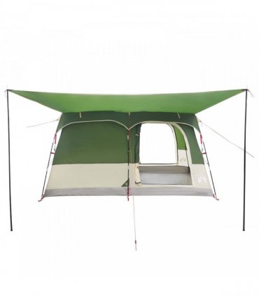 vidaXL Family Tent Green 500 x 400 x 230 cm Polyester and Steel