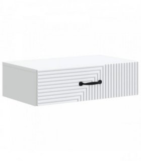 vidaXL Wall-Mounted Side Table White 59 x 34.5 x 17 cm Engineered Wood