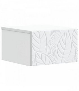 vidaXL Wall-Mounted Bedside Cabinet White 49 x 34.5 x 20 cm