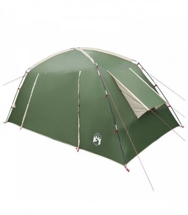 vidaXL Cabin Tent with Roof Green 400 x 210 x 180 cm Polyester