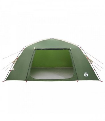 vidaXL Cabin Tent with Roof Green 400 x 210 x 180 cm Polyester