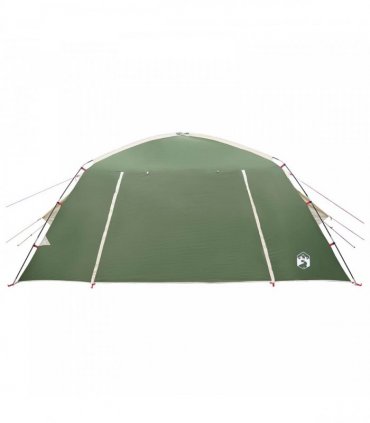 vidaXL Cabin Tent with Roof Green 400 x 210 x 180 cm Polyester