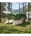 vidaXL Instant Tent with Rainfly Water-Resistant 3-Person Green