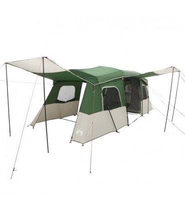 vidaXL Instant Tent with Rainfly Water-Resistant 3-Person Green
