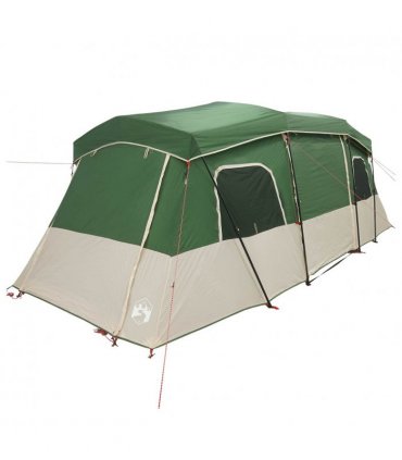 vidaXL Instant Tent with Rainfly Water-Resistant 3-Person Green