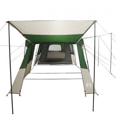 vidaXL Instant Tent with Rainfly Water-Resistant 3-Person Green