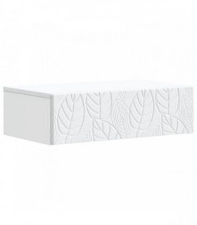 vidaXL Wall-Mounted Side Table White 59 x 34.5 x 17 cm Engineered Wood