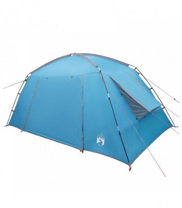 vidaXL Cabin Tent with Roof Blue 400 x 210 x 180 cm Polyester
