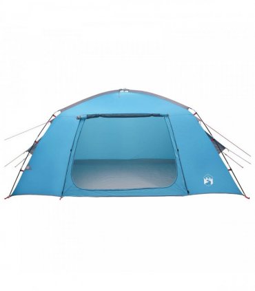 vidaXL Cabin Tent with Roof Blue 400 x 210 x 180 cm Polyester