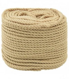 vidaXL Boat Rope 100 m 0.6 Natural PP