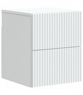 vidaXL Wall-Mounted Bedside Cabinet White 33 x 34.5 x 40 cm
