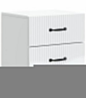 vidaXL Bedside Cabinet White 43 x 34.5 x 44.5 cm Engineered Wood