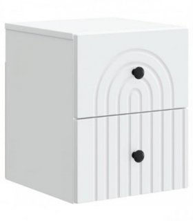 vidaXL Wall-Mounted Bedside Cabinet White 33 x 34.5 x 40 cm