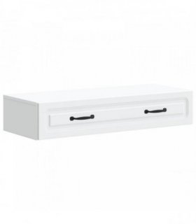 vidaXL Wall-Mounted Side Table Wall-mounted White 87.5 x 34.5 x 17 cm