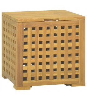 vidaXL Rope Box 40x40x40 cm Solid Wood Teak