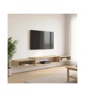 vidaXL Wall-mounted TV Cabinet Wall-Mounted Sonoma Oak