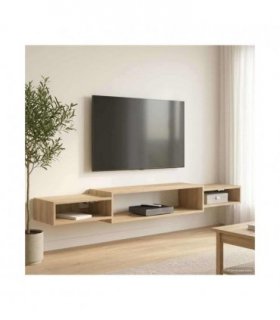 vidaXL Wall-mounted TV Cabinet Wall-Mounted Sonoma Oak