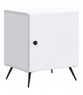 vidaXL Bedside Cabinet White 43 x 34.5 x 50 cm Engineered Wood