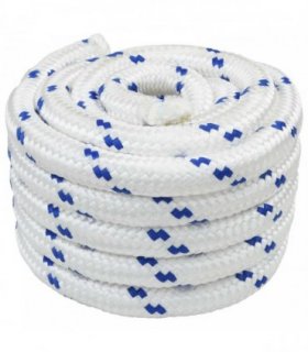 vidaXL Boat Rope 25 m 5 White and Blue PP